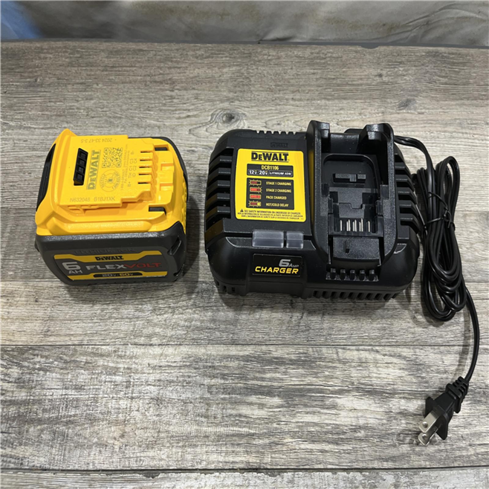 AS-IS DEWALT FLEXVOLT 20V/60V MAX Lithium-Ion 6.0Ah Battery Pack Kit
