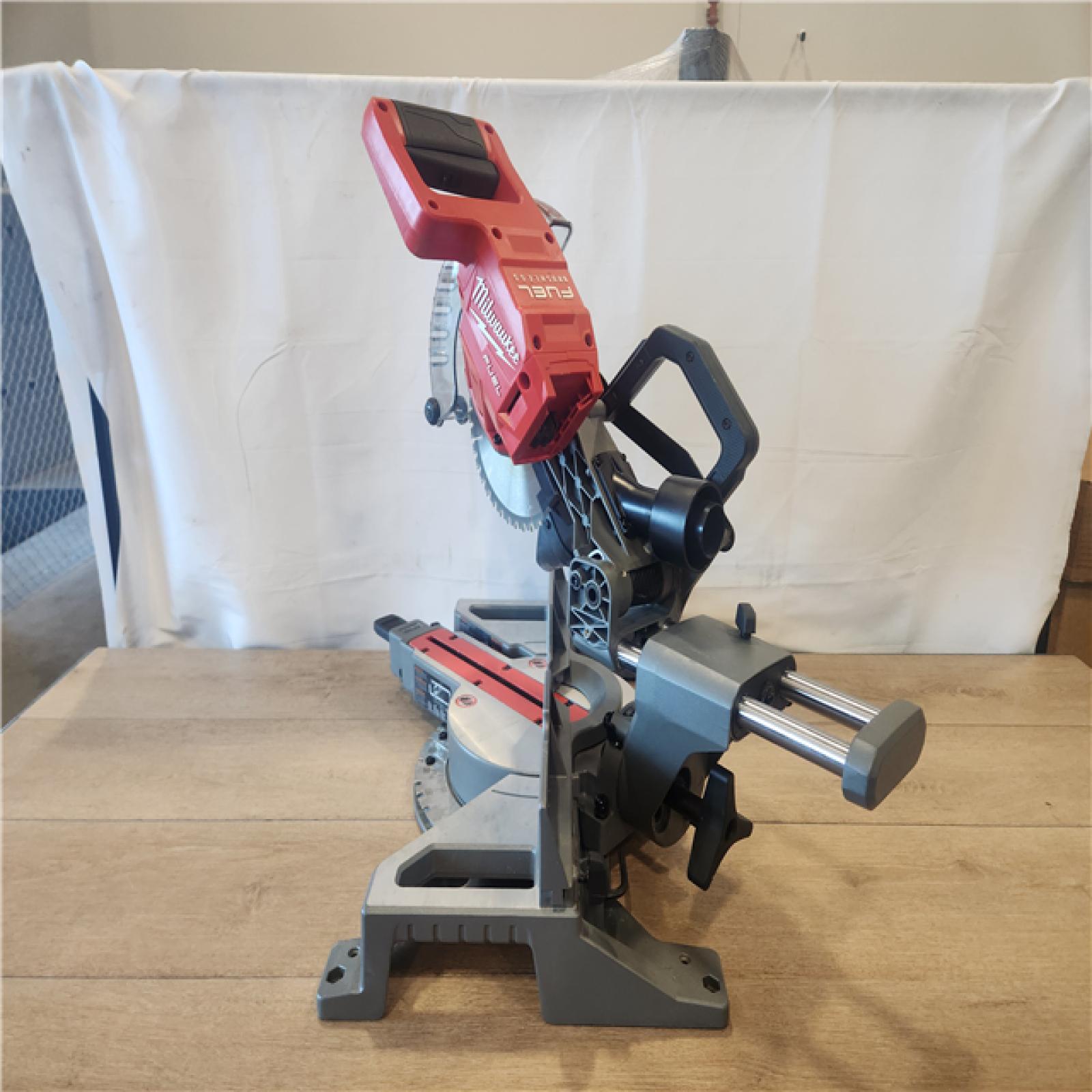AS-IS- Milwaukee M18 Fuel 7-1/4 Dual Bevel Sliding Compound Miter Saw  Tool Only