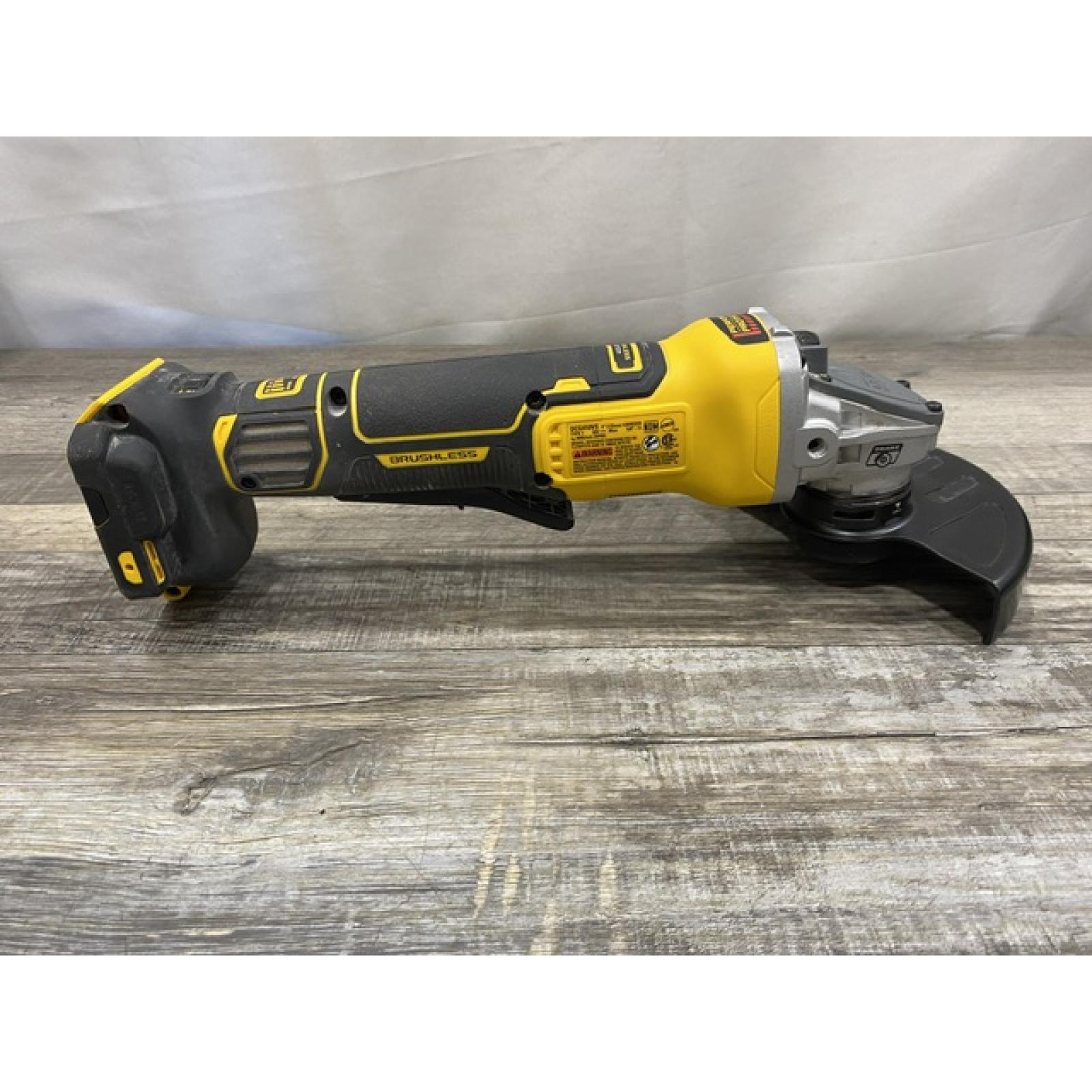 AS-IS DEWALT 20V XR Cordless 4-1/2. in. to 5 in. Variable Speed Angle Grinder (Tool Only)