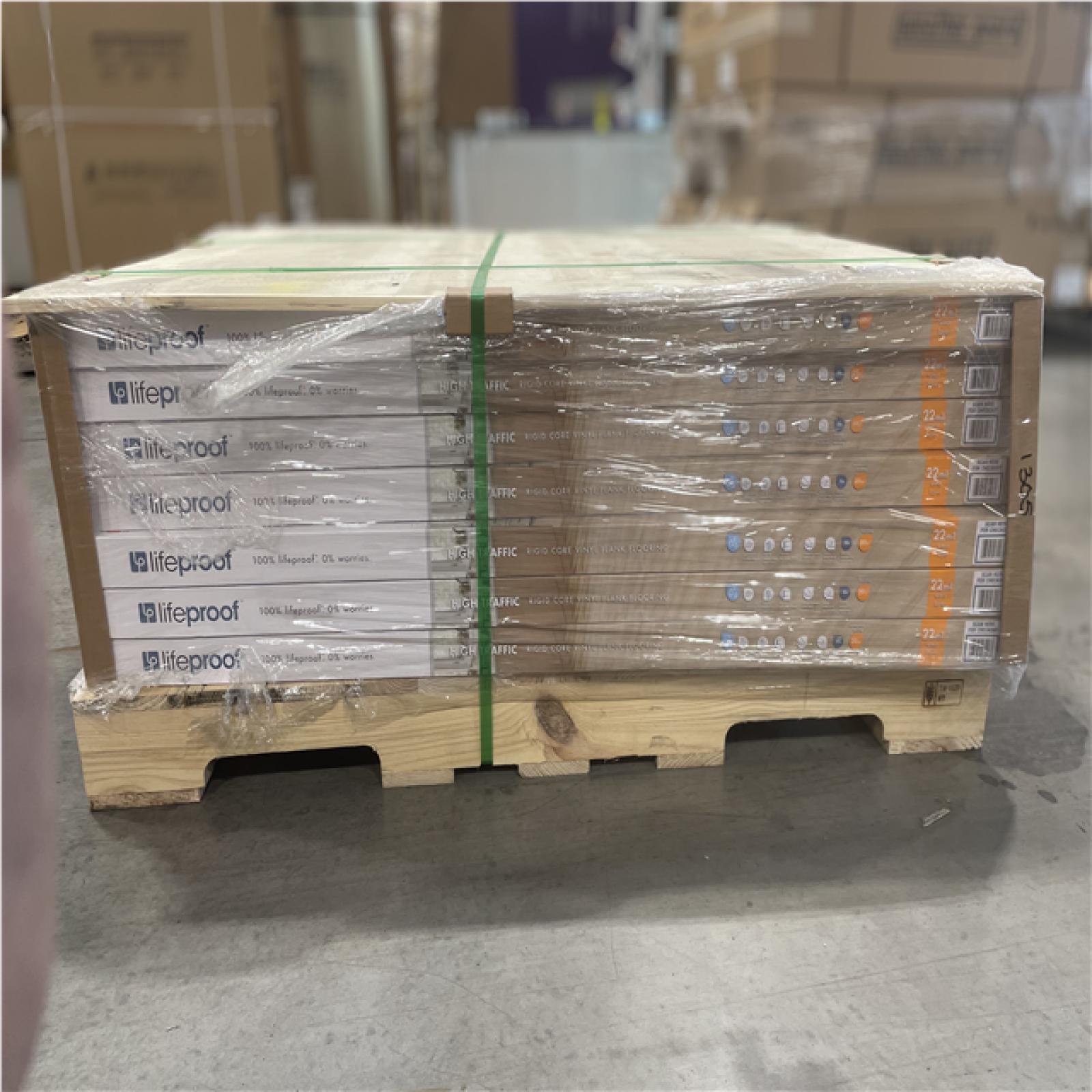 DALLAS LOCATION- AS-IS LIFEPROOF Vesinet Oak 22 mil x 8.7 in. W x 48 in. L Click Lock Waterproof Flooring (20.1 sq. ft./case) (20 UNITS)