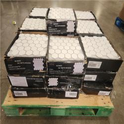 Phoenix New MSI White 2 in. Hexagon 11 in. x 11 in. x 0.25 in. Matte Porcelain Mesh-Mounted Mosaic Tile (362 sq. ft. /28  Case)