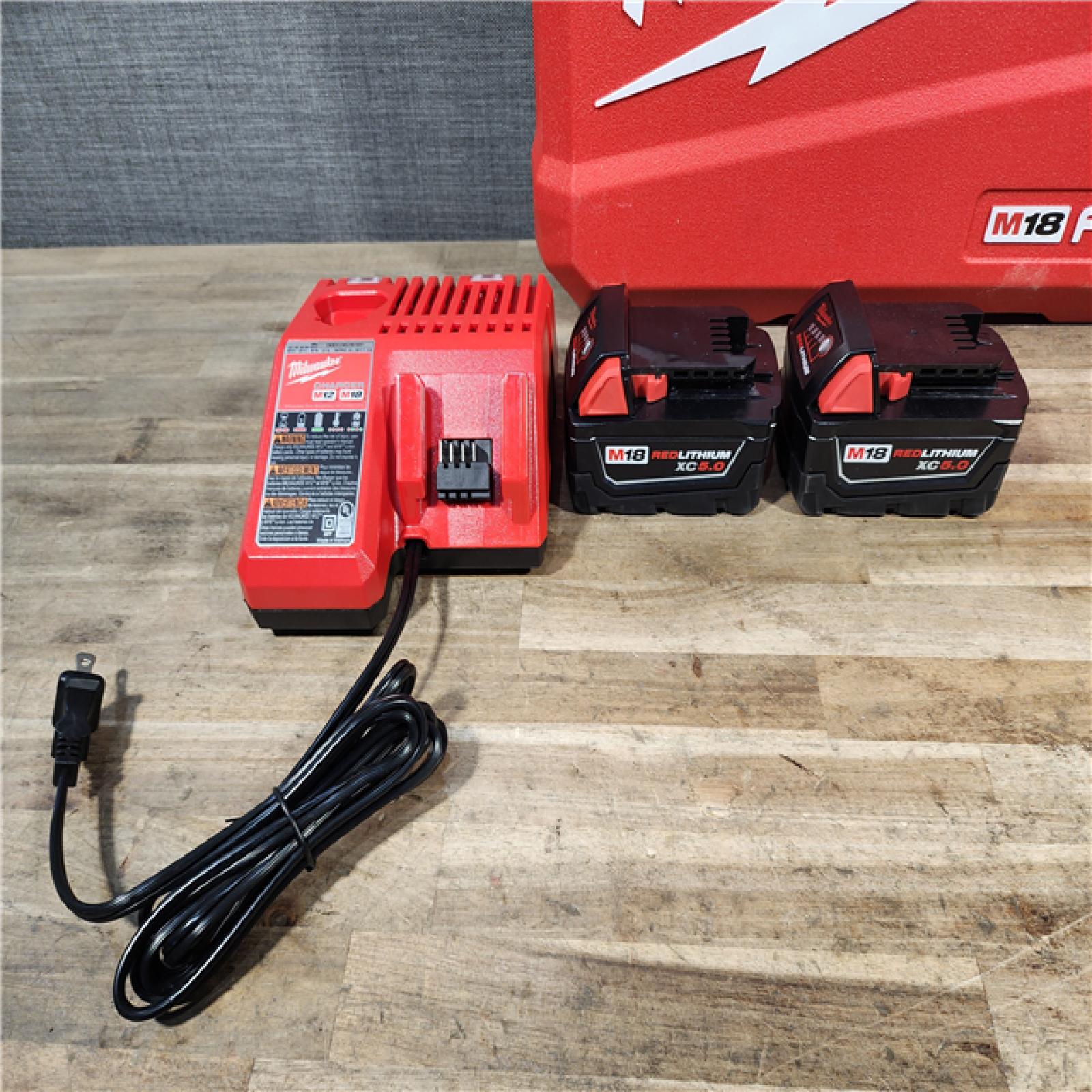 HOUSTON LOCATION - AS-IS Milwaukee FUEL 18V Lithium-Ion Brushless Cordless Hammer Drill and Impact Driver Combo Kit