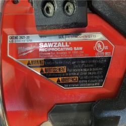 HOUSTON LOCATION - AS-IS Milwaukee M18 18V Fuel Sawzall 1-1/4  Reciprocating Saw Cordless Lithium-Ion Brushless 2821-20 (TOOL ONLY)