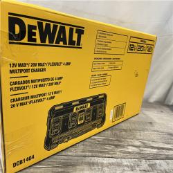 NEW - DEWALT 12V/20V/60V MAX 4-Amp 4-Port Lithium-Ion Battery Charger
