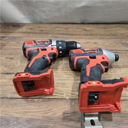 AS-IS Milwaukee 18V Cordless Brushed 2 Tool Drill/Driver and Impact Driver Kit