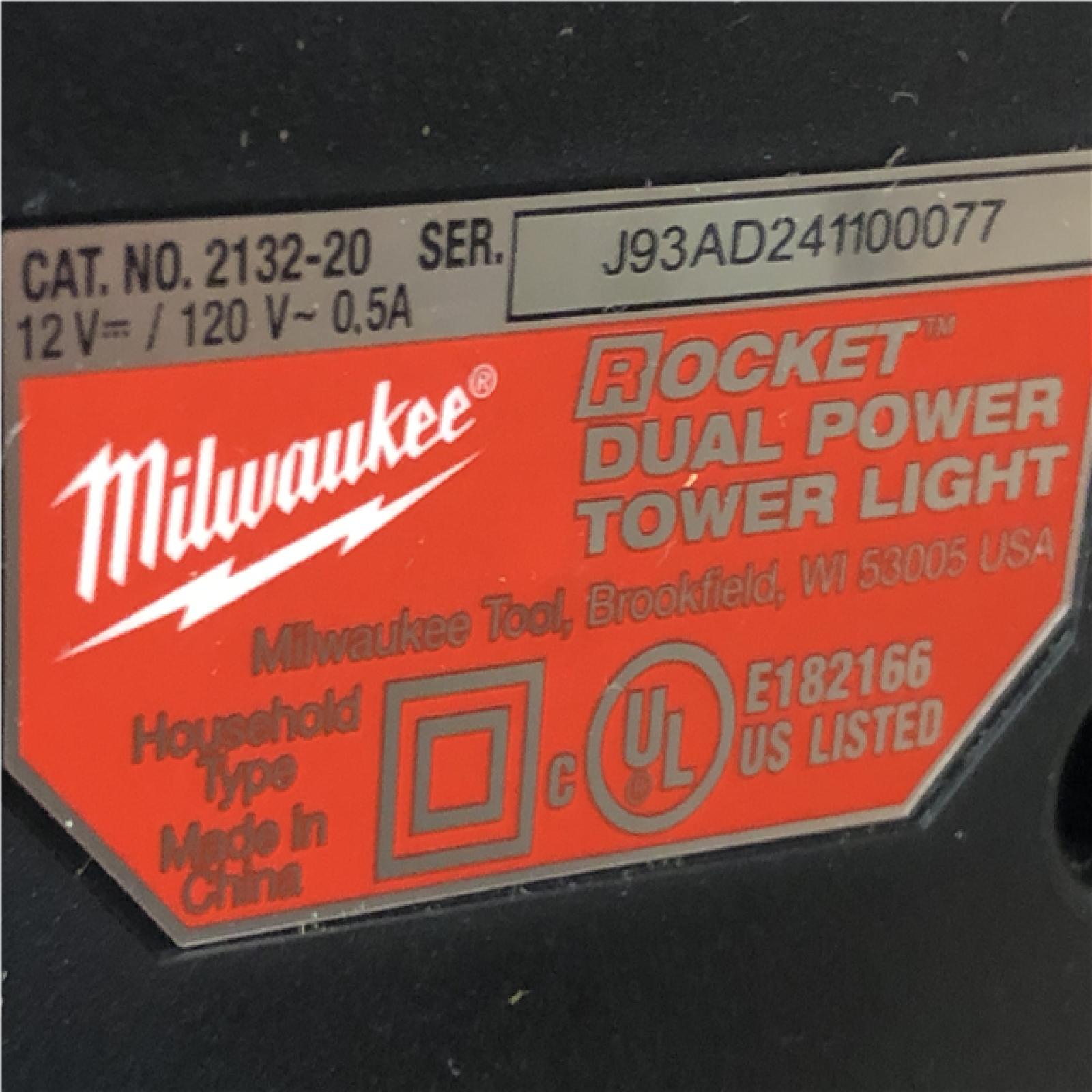 AS-IS Milwaukee 12-Volt Lithium-Ion Cordless 1400 Lumen ROCKET LED Stand Work Light (Tool-Only)