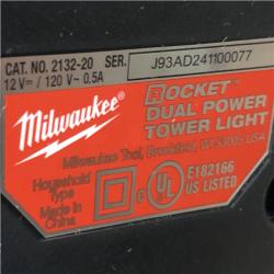 AS-IS Milwaukee 12-Volt Lithium-Ion Cordless 1400 Lumen ROCKET LED Stand Work Light (Tool-Only)