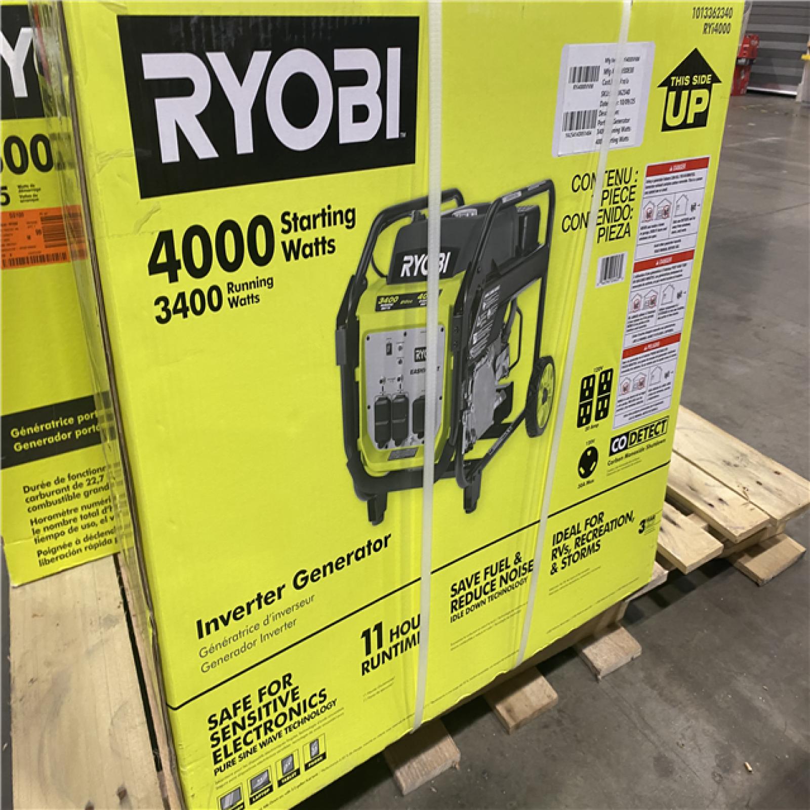 Dallas Location -NEW-  RYOBI 4000-WATT INVERTER GENERATOR