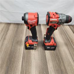 NEW! - Milwaukee M18 FUEL 18V Lithium-Ion Brushless Cordless Hammer Drill and Impact Driver Combo Kit (2-Tool) with 2 Batteries