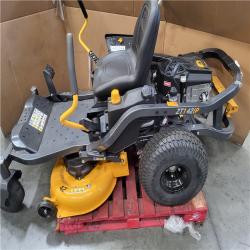 CALIFORNIA AS-IS CUB CADET ULTIMA ZT142 IN. 547CC INTELLI POWER ENGINE DUAL HYDROSTATIC DRIVE GAS ZERO TURN RIDING LAWN MOWER