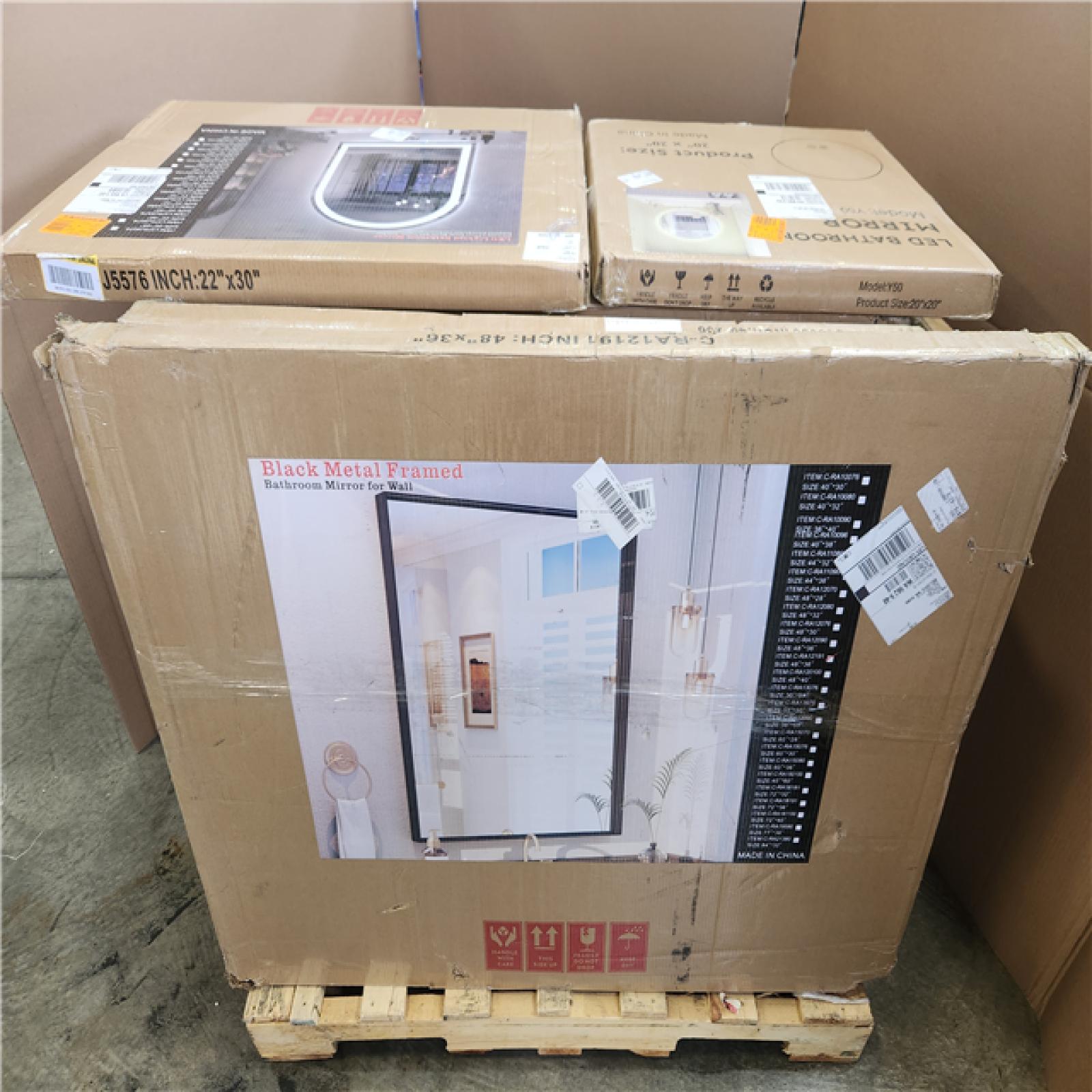 Phoenix NEW Mixed Wall Mirrors Pallet (17-Mirrors)