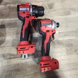 HOUSTON LOCATION - AS-IS M18 18-Volt Lithium-Ion Brushless Cordless Compact Hammer Drill/Impact Combo Kit (2-Tool) with (2) Batteries, Bag