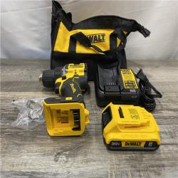 AS-IS DEWALT Atomic 20V Lithium-Ion Cordless Compact 1/2 in. Drill/Driver Kit