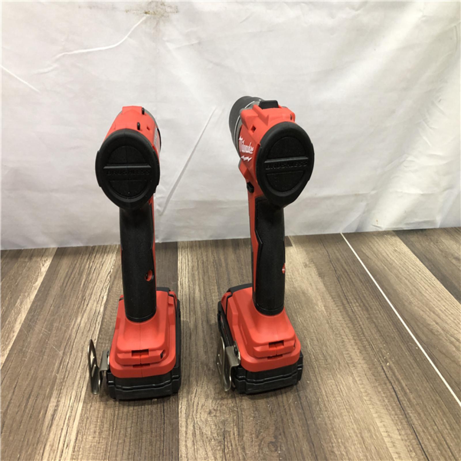 AS-IS Milwaukee 18V Lithium-Ion Brushless Cordless Compact Drill/Impact Combo Kit