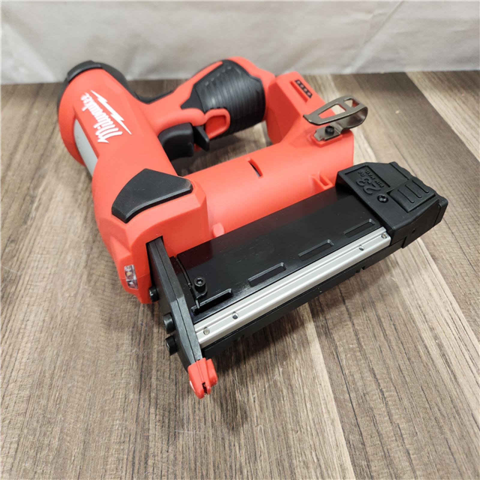 AS-IS- MILWAUKEE M12 23 GAUGE PIN NAILER (TOOL ONLY)