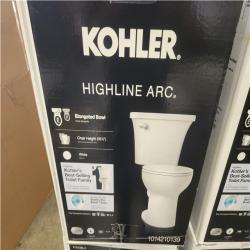 Phoenix NEW 6 KOHLER Highline Arc 2-Piece 1.28 GPF Single Flush Elongated Toilet in White (Seat Included) MUST INSPECT ON SITE