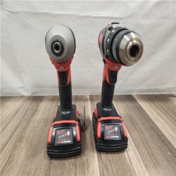 AS-IS- Milwaukee 18V Cordless Brushed 2-Tool Drill/Driver and Impact Driver Kit