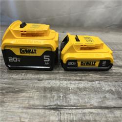 AS-IS DEWALT 20V MAX Lithium-Ion Battery Kit with 5.0Ah and 2.0Ah Battery and Charger