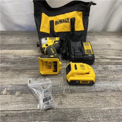 AS-IS DEWALT Atomic 20V Max Lithium-Ion Brushless Cordless Compact 1/4 in. Impact Driver Kit
