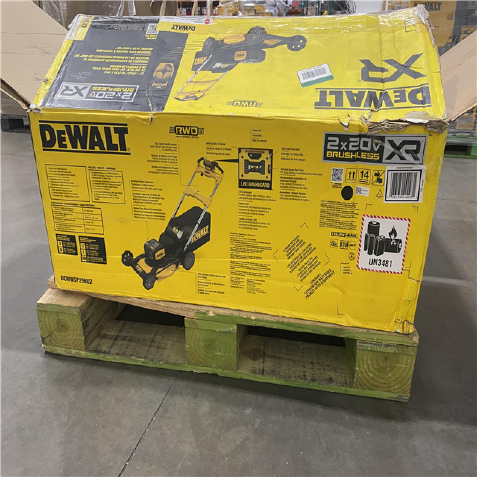 As-Is -DEWALT 2x20V MAX 21 in. Cordless Battery Powered Self Propelled Lawn Mower Kit with (2) 10 Ah Batteries and Chargers