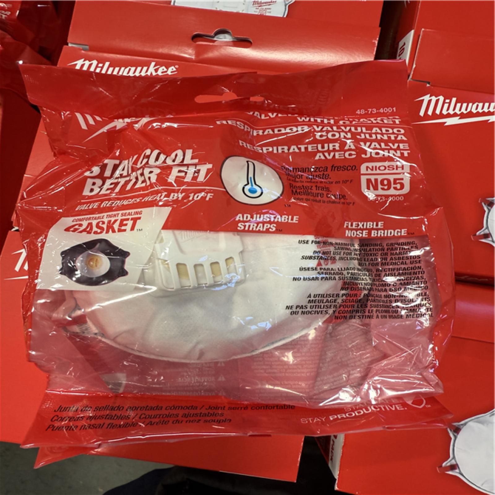 California NEW Milwaukee Valved Respirator with Gasket