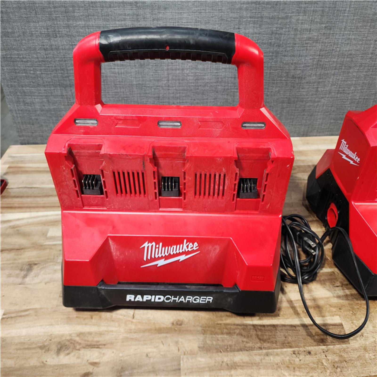 HOUSTON LOCATION - AS - IS MILWAUKEE BATTERY CHARGER PACK QTY - 2