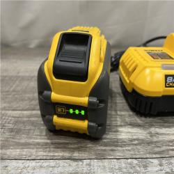 AS-IS DEWALT 20V/60V MAX FLEXVOLT Lithium-Ion 9.0Ah Battery and Charger Starter Kit