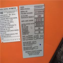 CALIFORNIA AS-IS GENERAC PORTABLE POWER GENERATOR