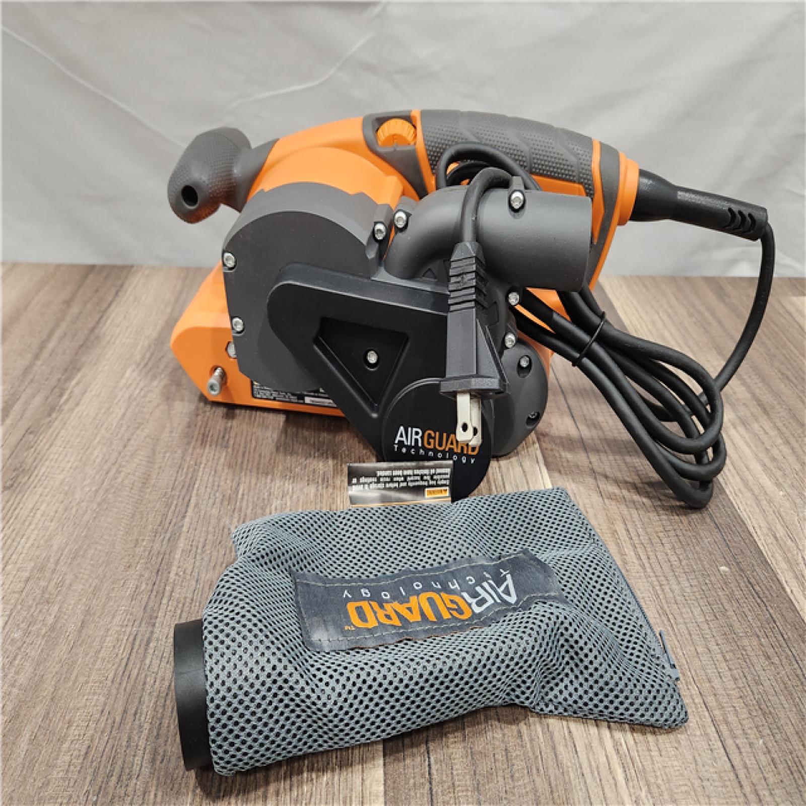 RIDGID 6.5 Amp Corded 3 in. x 18 in. Heavy-Duty Variable Speed Belt Sander with AIRGUARD Technology