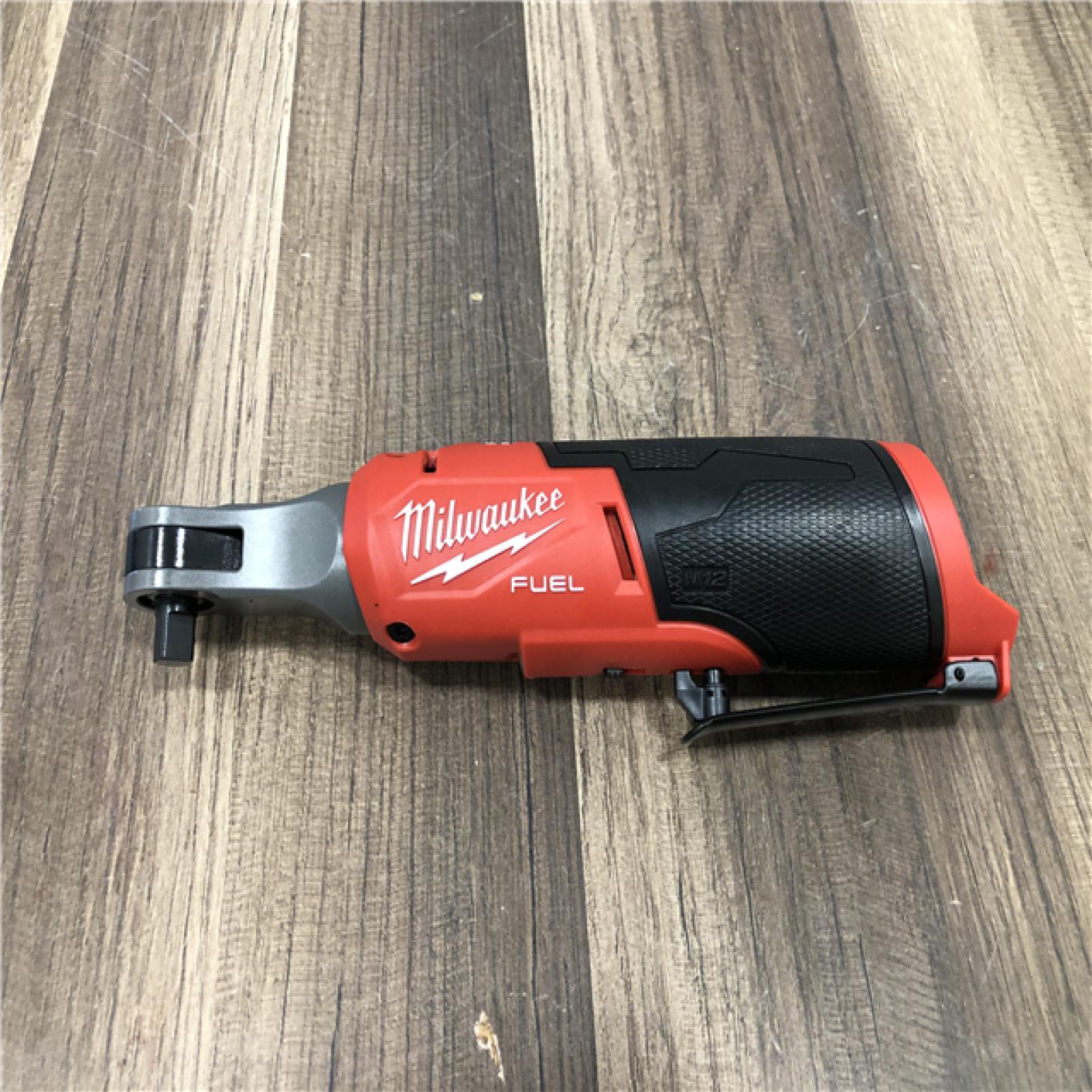 AS-IS Milwaukee FUEL 12-Volt Lithium-Ion Brushless Cordless High Speed 3/8 in. Ratchet (Tool-Only)