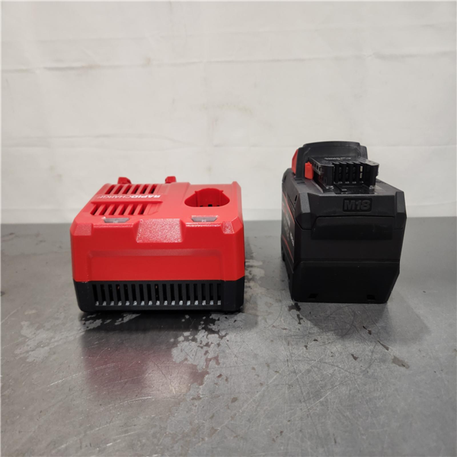 AS-IS- Milwaukee M18 18-Volt Lithium-Ion REDLITHIUM FORGE Battery Starter Kit with 12. 0Ah Battery and Charger