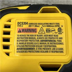 AS-IS DEWALT ATOMIC 20V MAX Cordless Brushless Oscillating Multi Tool Kit