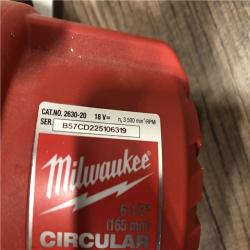 AS-IS Milwaukee 18V Lithium-Ion Cordless 6-1/2 in. Circular Saw (Tool-Only)