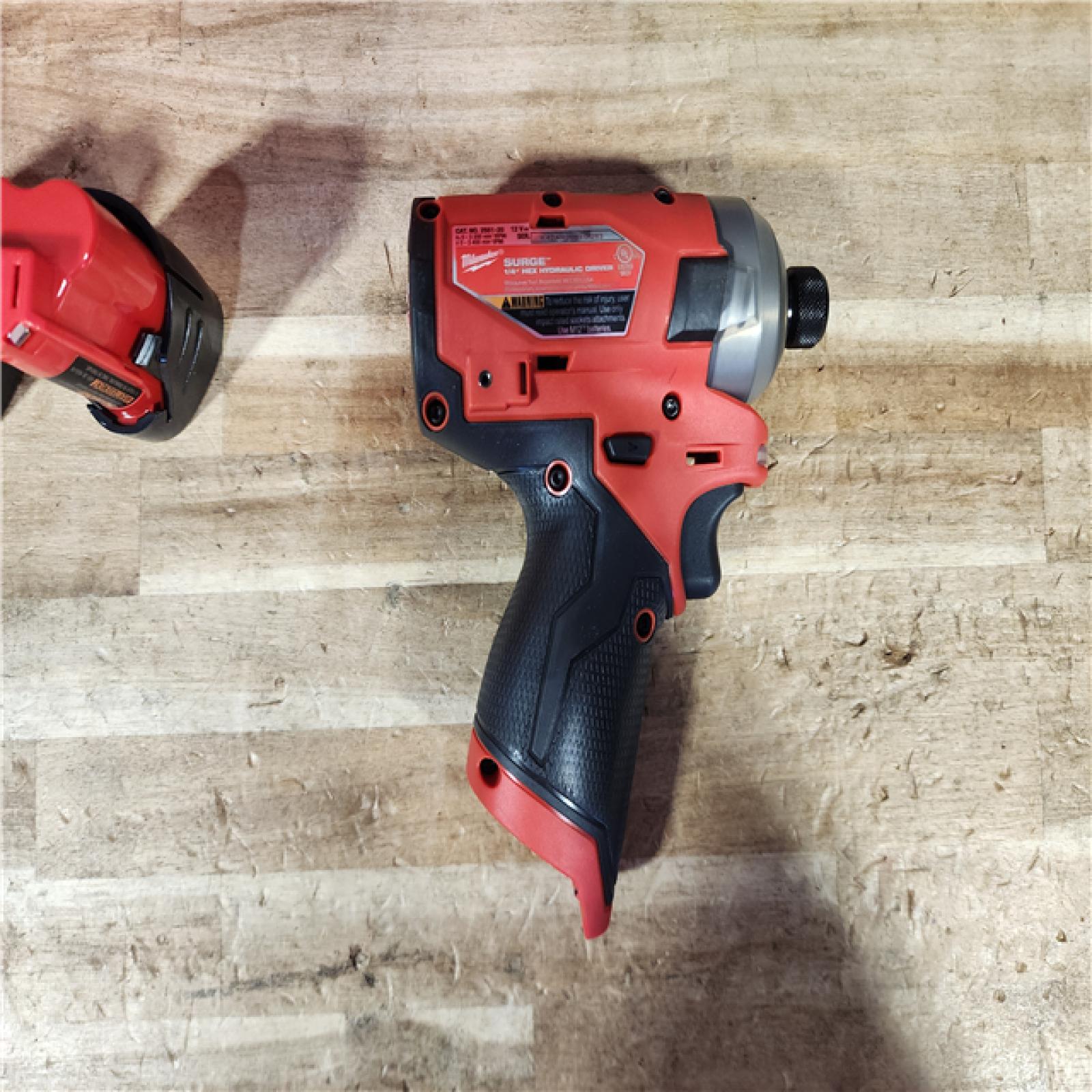 HOUSTON LOCATION - AS - IS Milwaukee FUEL SURGE 12V Lithium-Ion Brushless Cordless 1/4 in. Hex Impact Driver Compact Kit