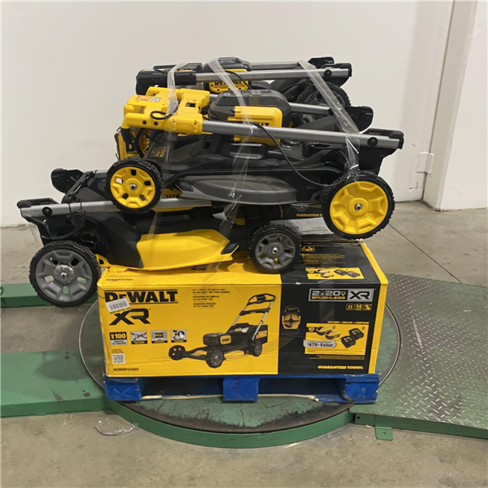 Dallas Location - As-Is DEWALT Lawn Mower Pallet