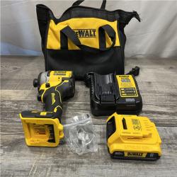 AS-IS DEWALT Atomic 20V Max Lithium-Ion Brushless Cordless Compact 1/4 in. Impact Driver Kit