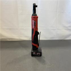 AS-IS - Milwaukee M12 12V Lithium-Ion Cordless 3/8 in. Ratchet with M12 4.0 Ah Starter Kit