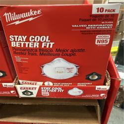 California NEW Milwaukee Valved Respirator with Gasket