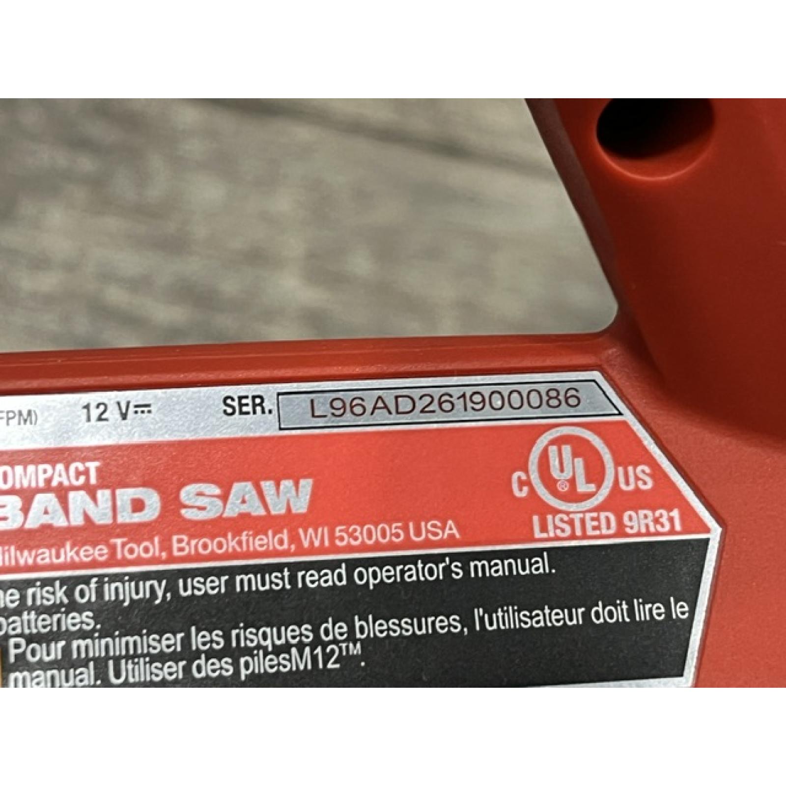 AS-IS Milwaukee FUEL 12V Lithium-Ion Cordless Compact Band Saw (Tool-Only)