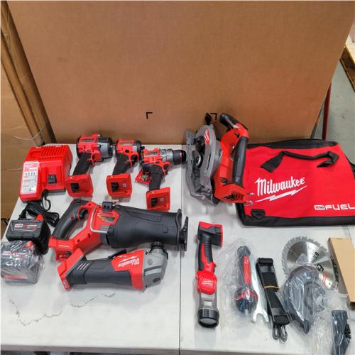CALIFORNIA AS-IS MILWAUKEE M18 FUEL 7-TOOL COMBO KIT