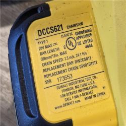 AS-IS DEWALT 20V MAX 12 in. Cordless Chainsaw (Tool Only)