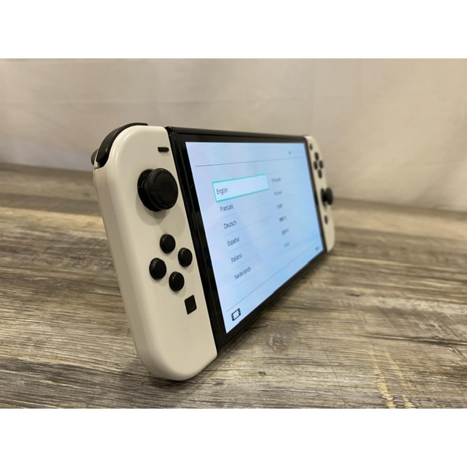 AS-IS Nintendo Switch OLED Console with White Joy-Con