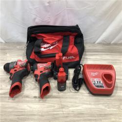 AS-IS Milwaukee M12 FUEL Cordless 2-Tool Combo Kit