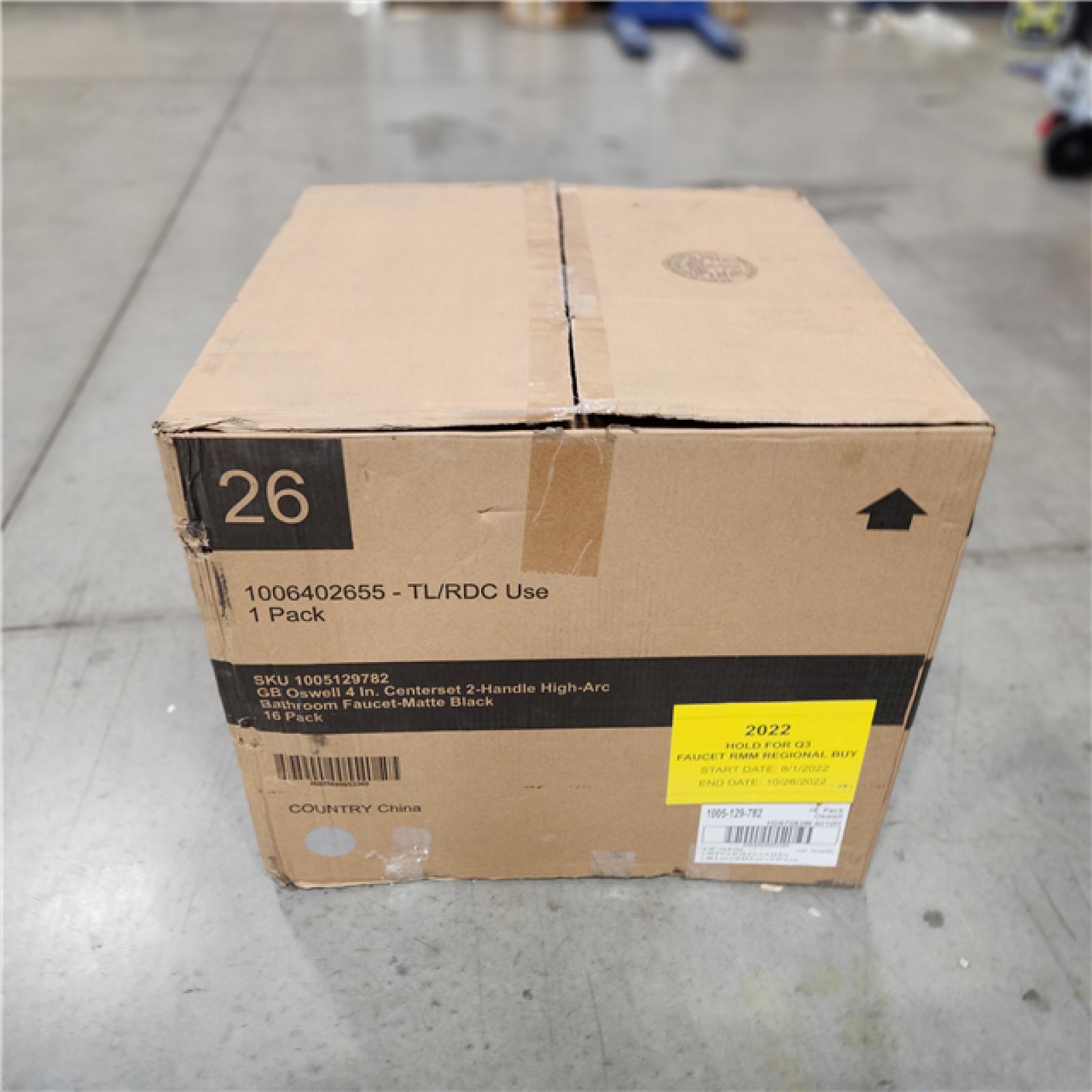 NEW Glacier Bay Oswell 4 in. Centerset 2Handle HighArc Bathroom