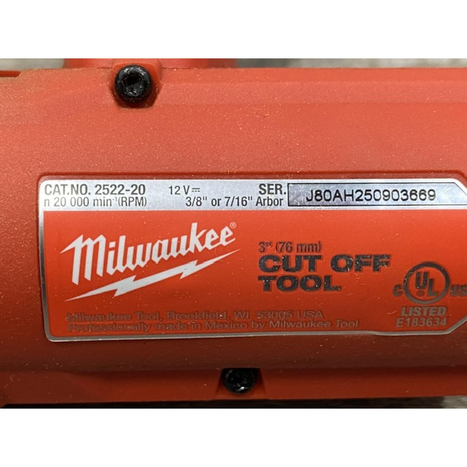 AS-IS Milwaukee FUEL 12V Lithium-Ion Brushless Cordless 3 in. Cut Off Saw (Tool-Only)