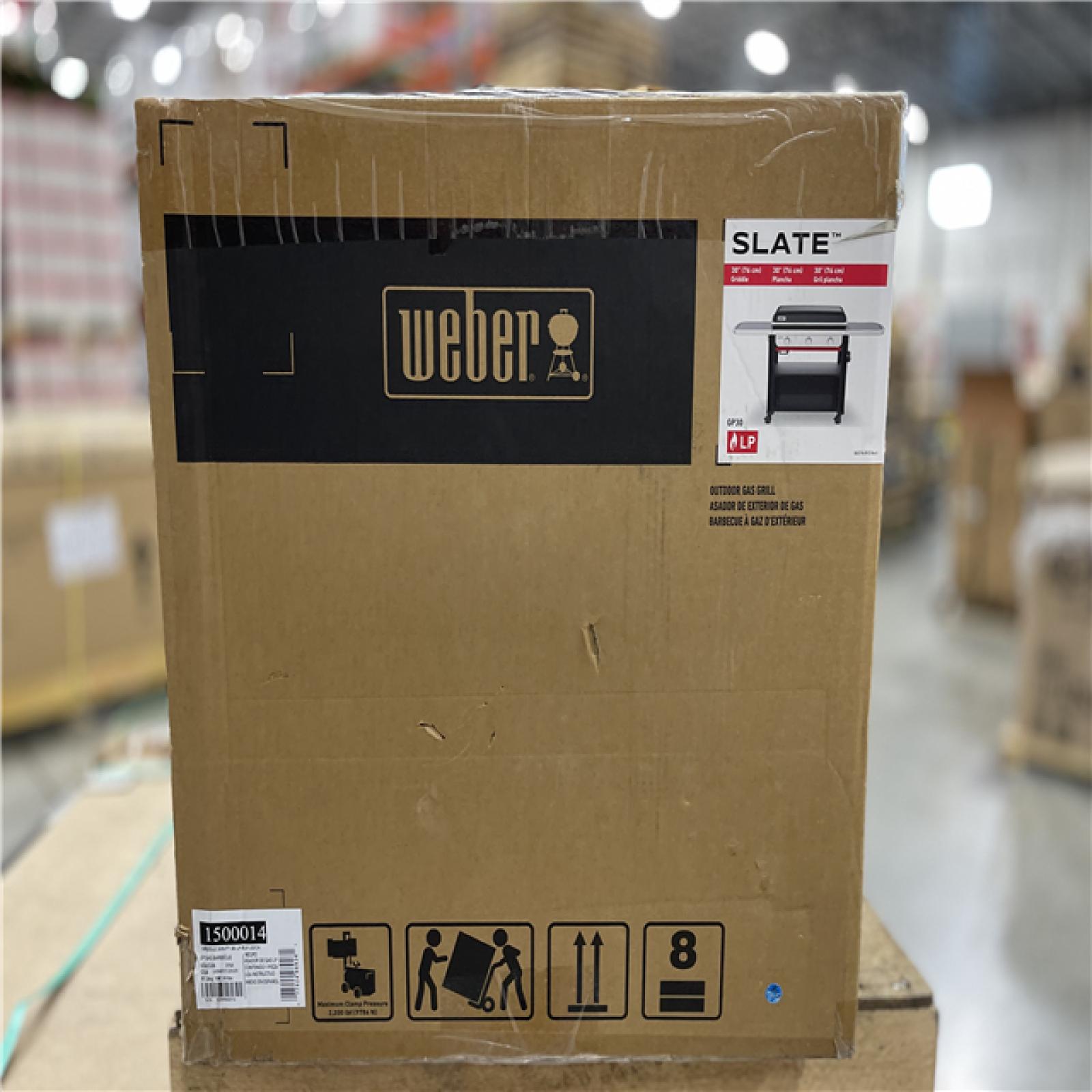 DALLAS LOCATION - Weber Slate Griddle 3-Burner Propane Gas 30 in. Flat Top Grill in Black