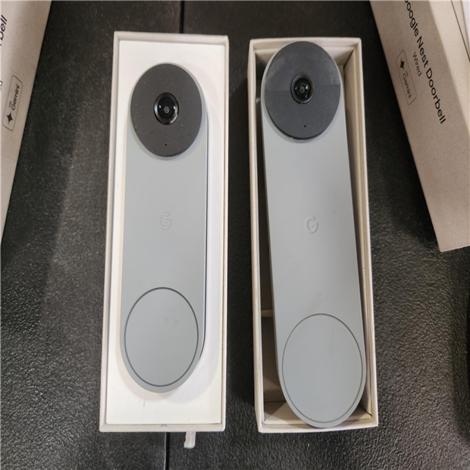 Phoenix AS-IS Google Nest Doorbell (Wired  3rd Gen) - Smart Wi-Fi Video Doorbell Camera (2-Pack)