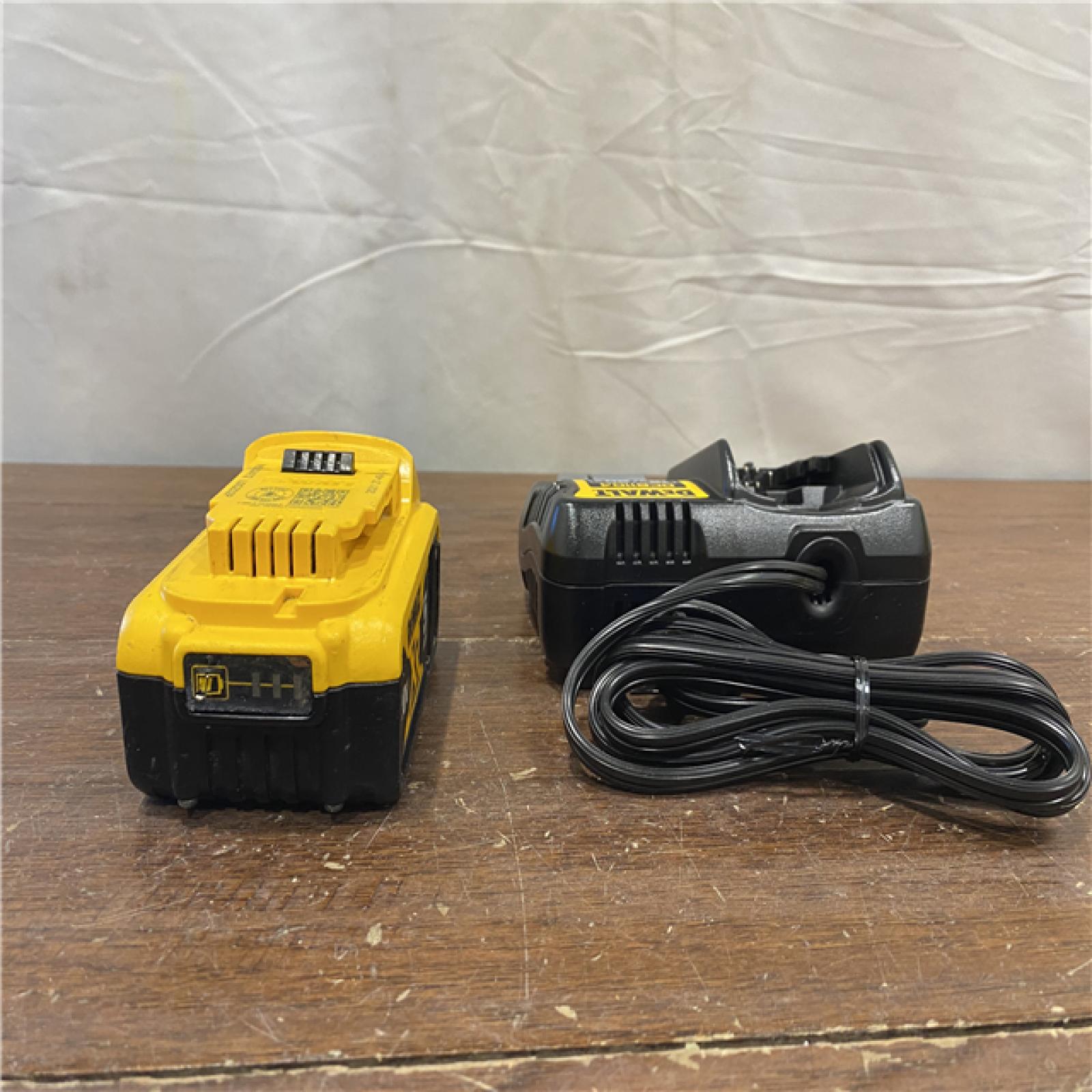 AS-IS DEWALT 20-Volt Maximum XR 5.0 Ah Battery Pack and Charger