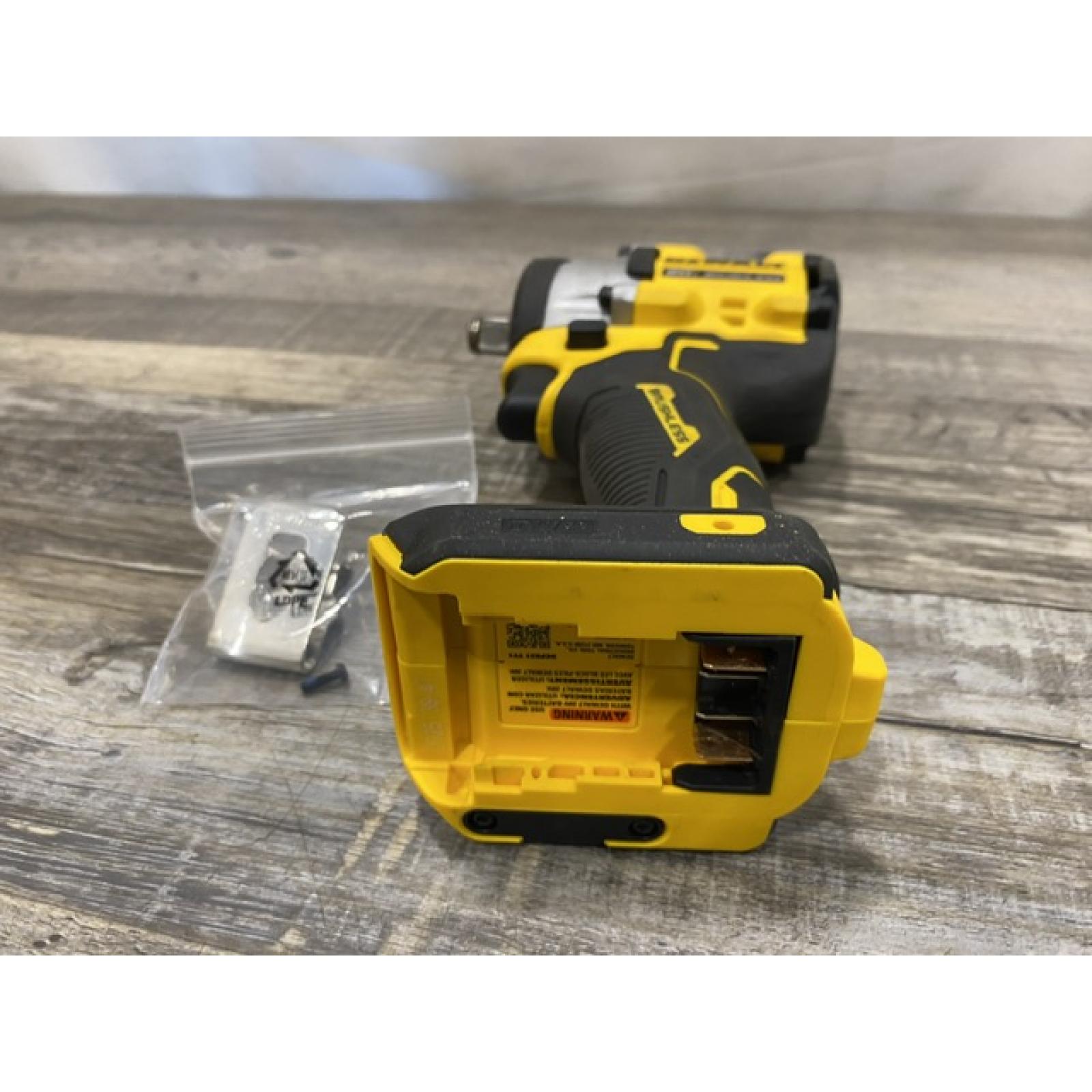 AS-IS DEWALT ATOMIC 20V MAX Cordless Brushless 1/2 in. Variable Speed Impact Wrench (Tool Only)