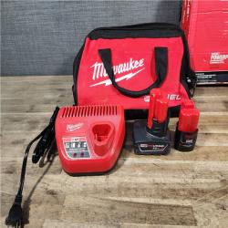 HOUSTON LOCATION - AS-IS Milwaukee FUEL 12-Volt Lithium-Ion Brushless Cordless Hammer Drill and Impact Driver Combo Kit